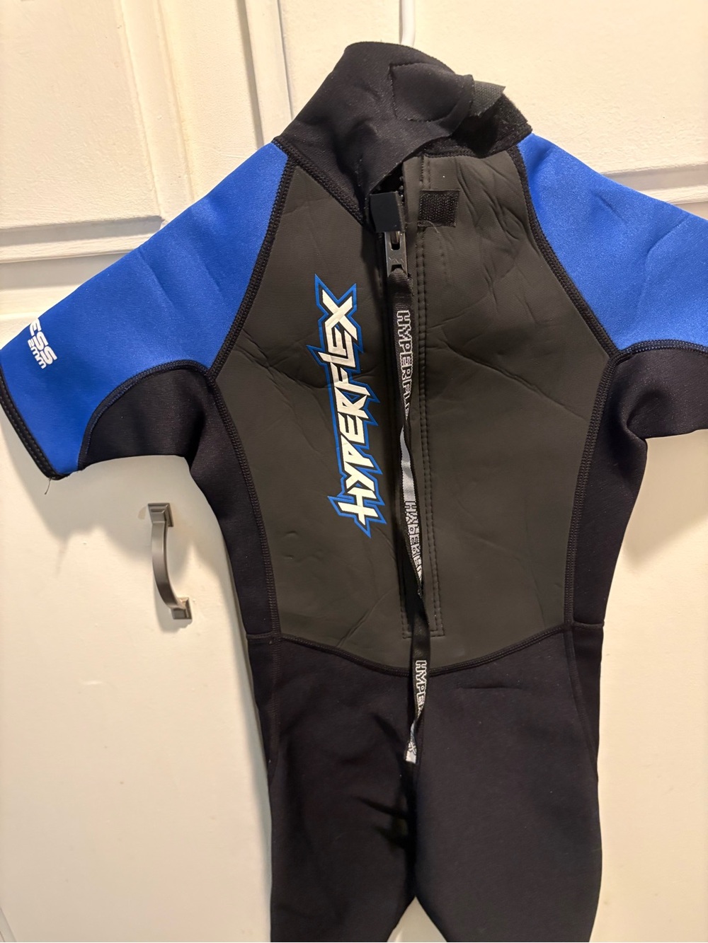 Hyperflex Kids Short Sleeve Rashguard Wetsuit - Blue/Black